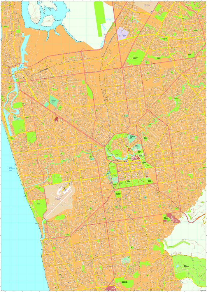 Adelaide Vector Maps