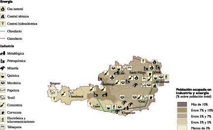 Austria Economic map