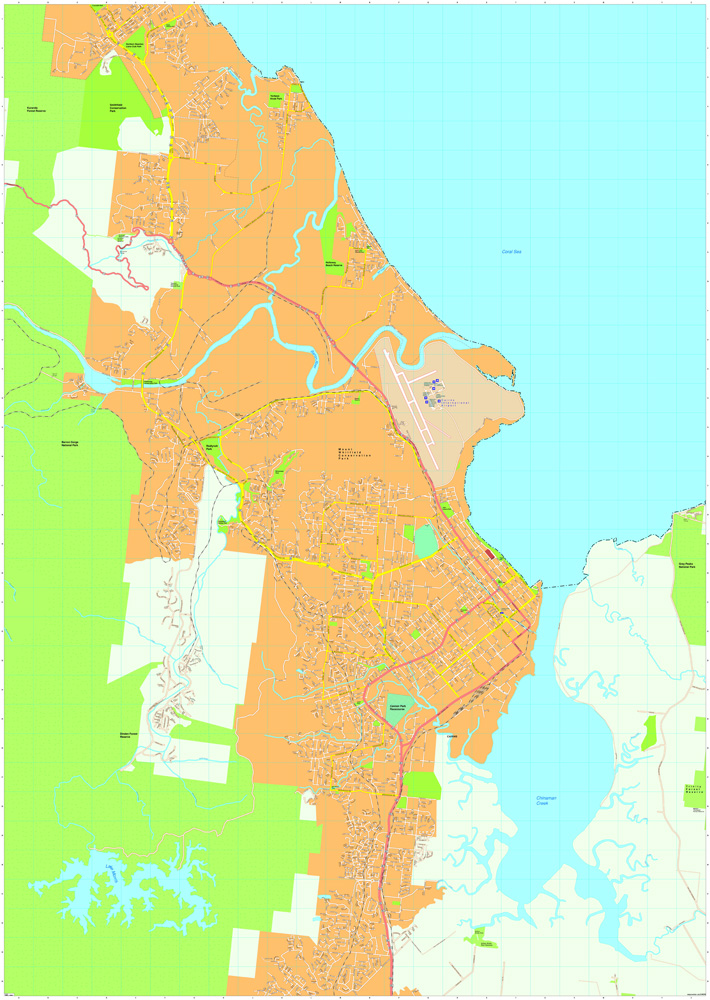 Cairns Vector Maps