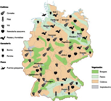 Germany Agricultural map