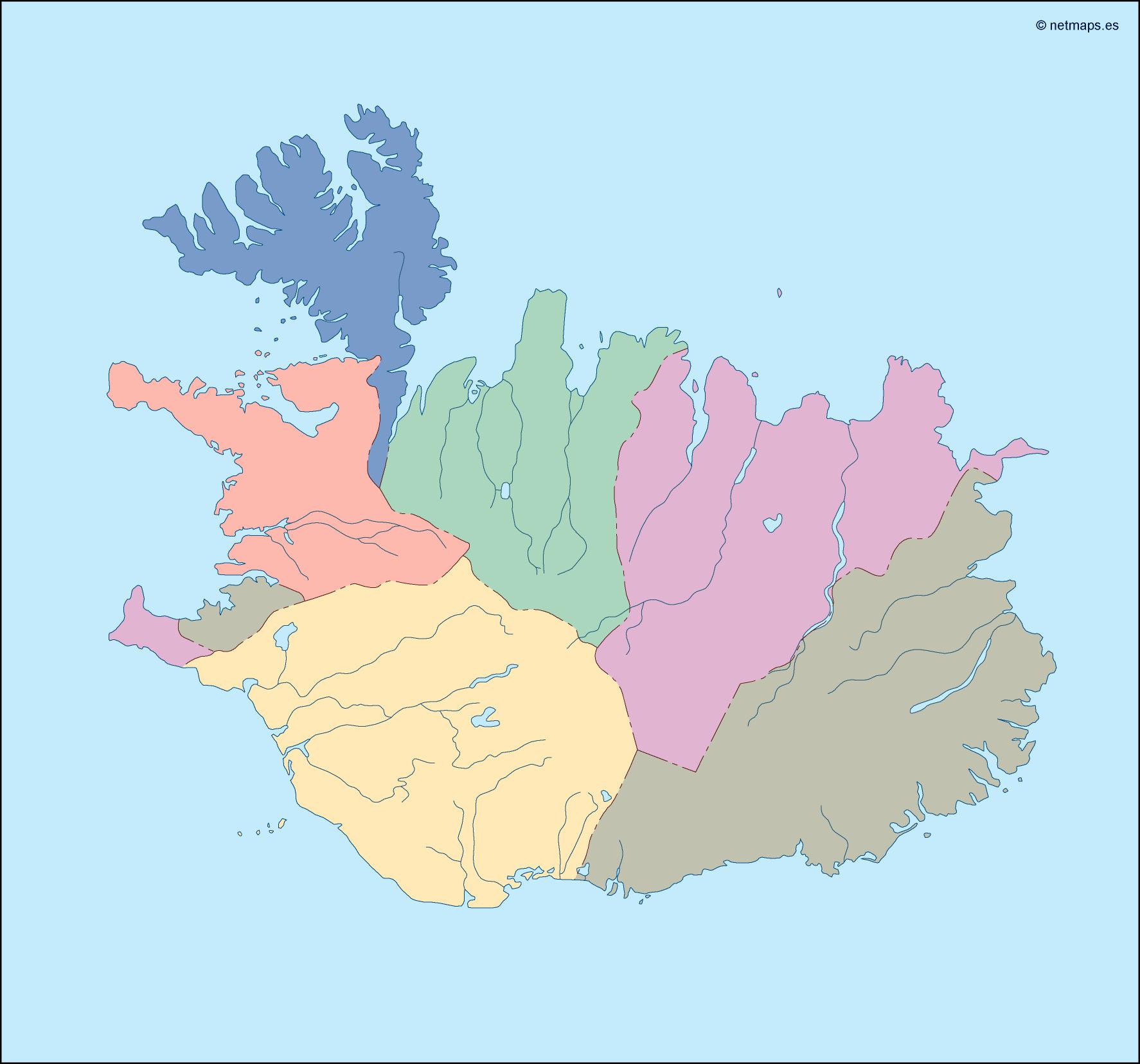 iceland blind map