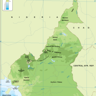 Cameroon Physical Map Order And Download Cameroon Physical Map Cameroon Physical Map 324x324 