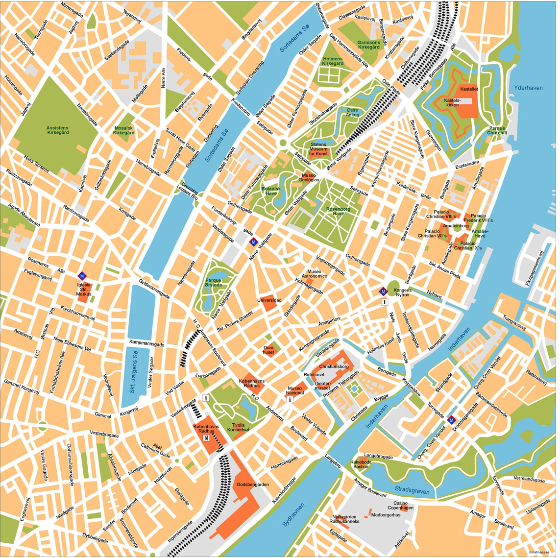 Copenhagen Illustrator Map Order and download Copenhagen Illustrator Map
